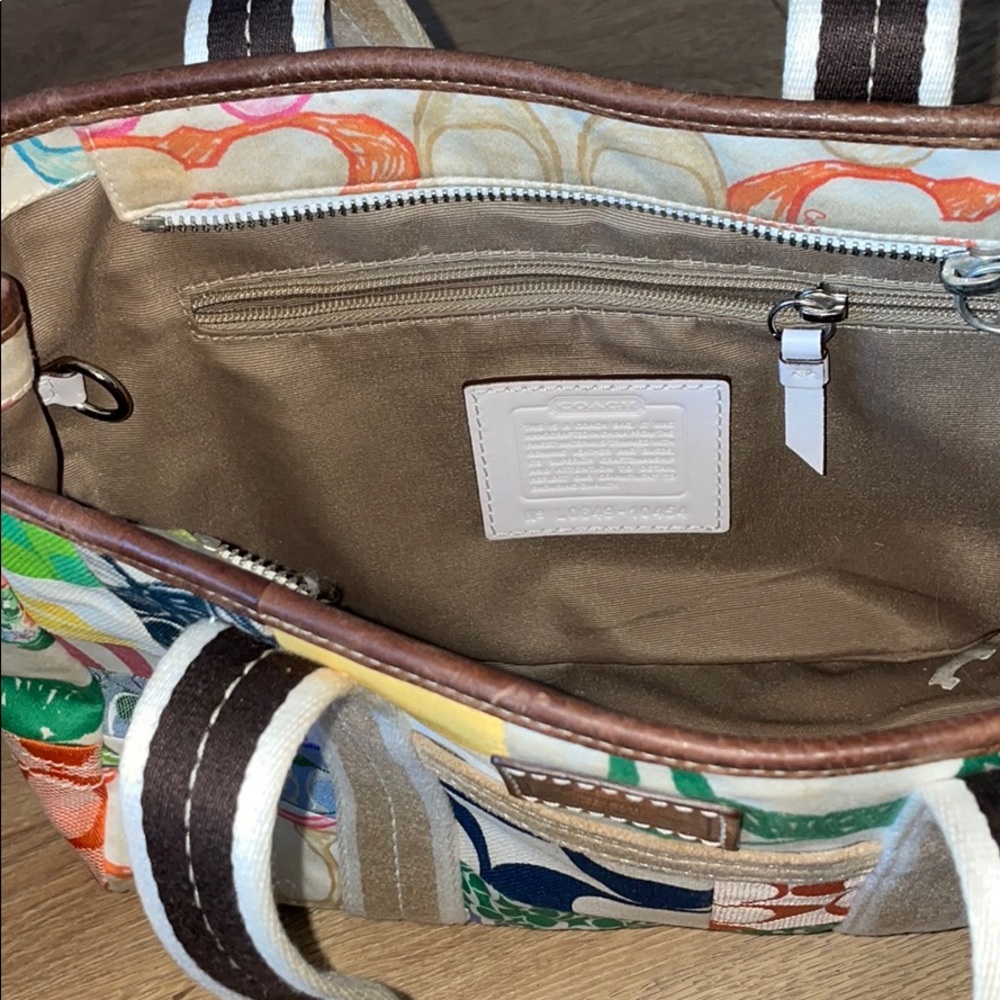 Authentic Coach Patch Multicolor Purse - image 8